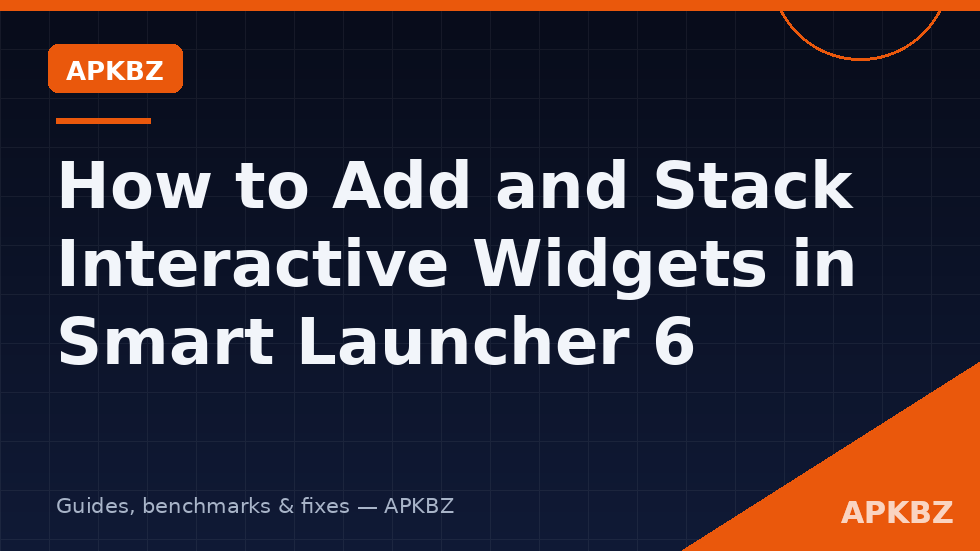 Stacked interactive widgets in Smart Launcher 6 Smart Widget container on home screen
