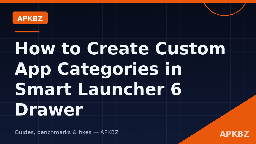 Custom app categories in the Smart Launcher 6 drawer with Money Work and Home tabs