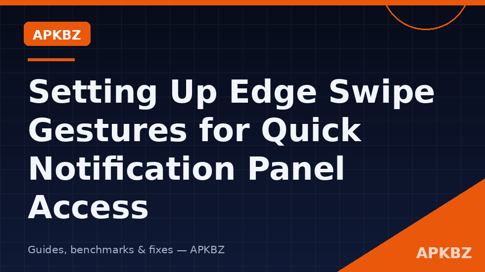 Edge swipe gestures notification panel access zones drawn at the bottom corners of an Android home screen