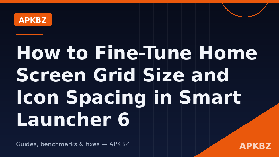 Smart Launcher 6 home screen grid size and icon spacing settings being adjusted on Android