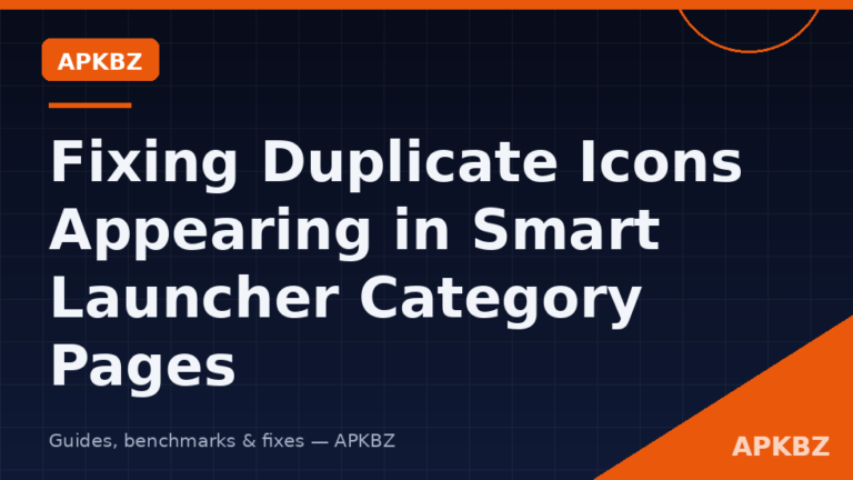 Fixing Duplicate Icons Appearing in Smart Launcher Category Pages