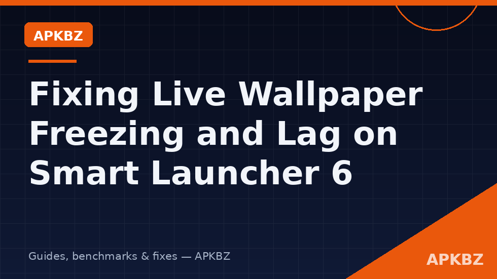 Frozen live wallpaper behind Smart Launcher icons on an Android home screen