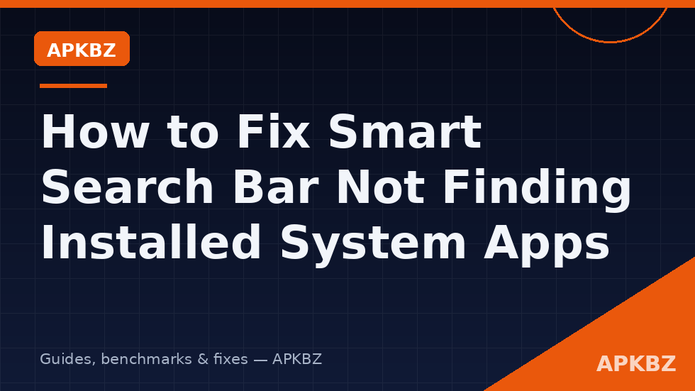 Smart Launcher search showing no results for an installed Android app
