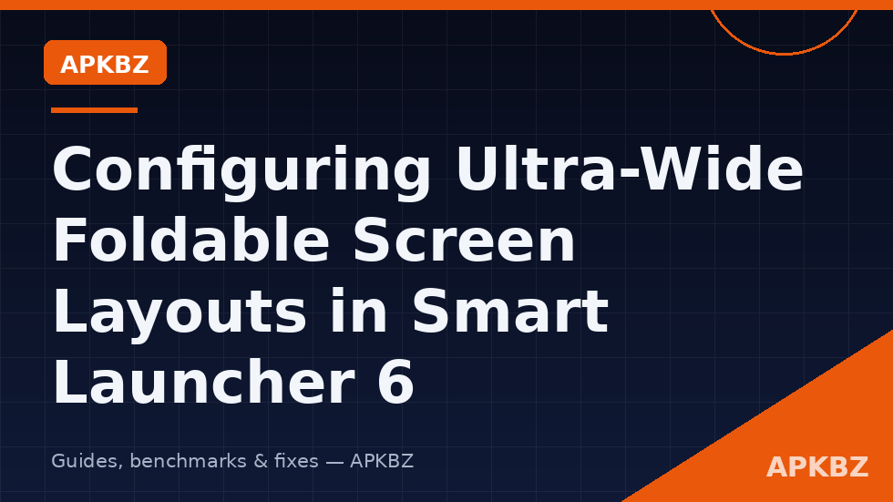 Smart Launcher 6 layout on a foldable phone inner display and cover screen