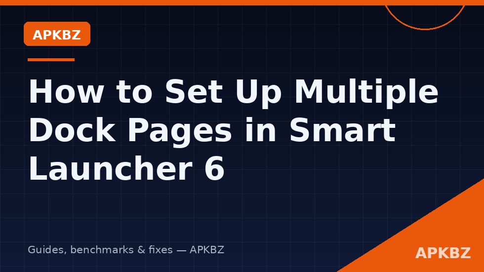 Multiple favourite pages acting as dock pages in Smart Launcher 6 on an Android home screen