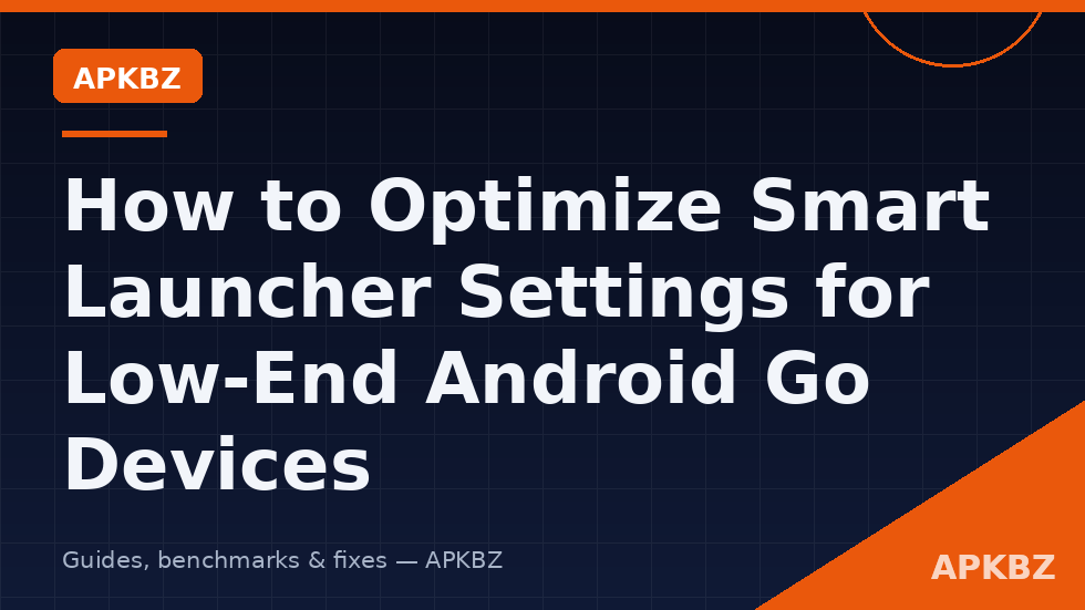 Android Go phone home screen running a lean Smart Launcher setup