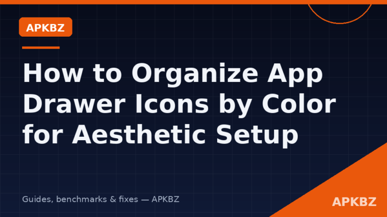 How to Organize App Drawer Icons by Color for Aesthetic Setup
