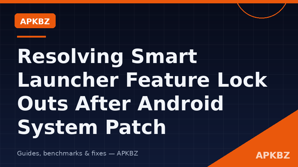 Android system update screen followed by launcher features not working