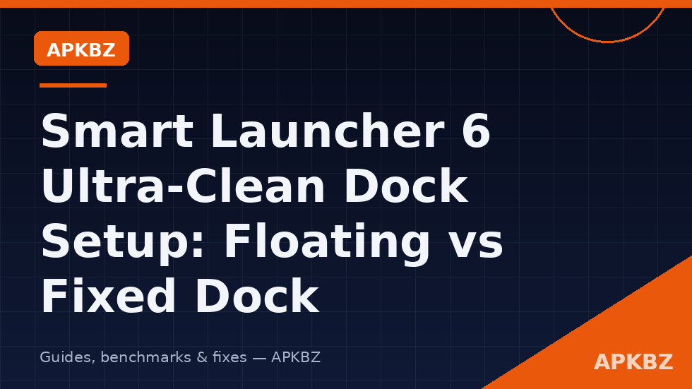 Smart Launcher 6 Flower favourites acting as a fixed dock with floating search pill
